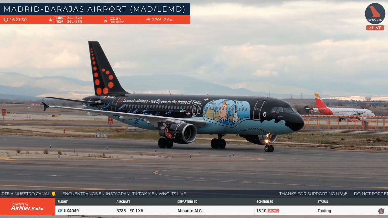 🔴 LIVE Plane Spotting Madrid-Barajas Airport ✈️ | 07/12/2025