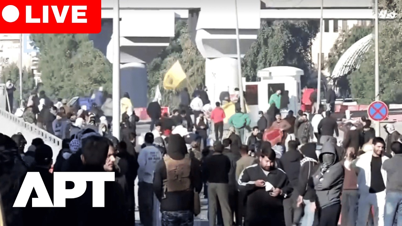WATCH LIVE: Pro-Iran Protesters Gather in Baghdad After Attempt to Enter US Embassy | APT