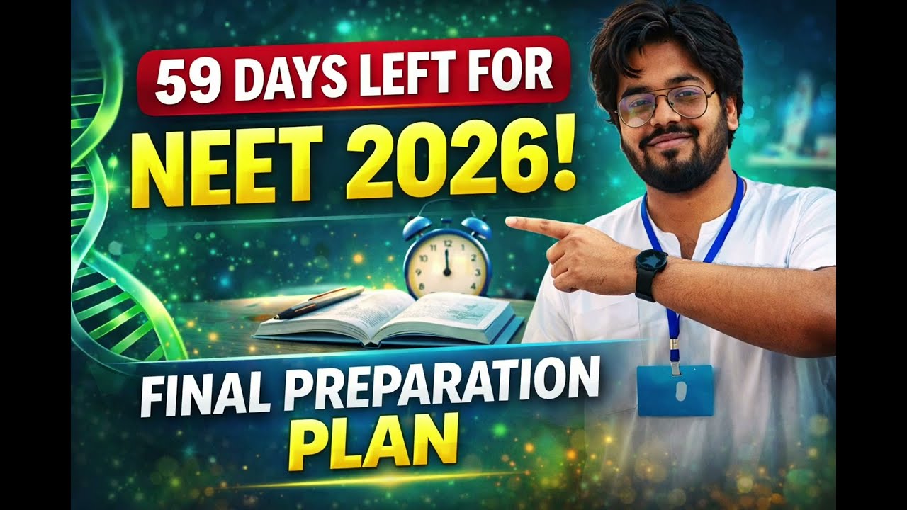 59 Days Left for NEET 2026 😱 | Final Preparation Strategy to Crack NEET 