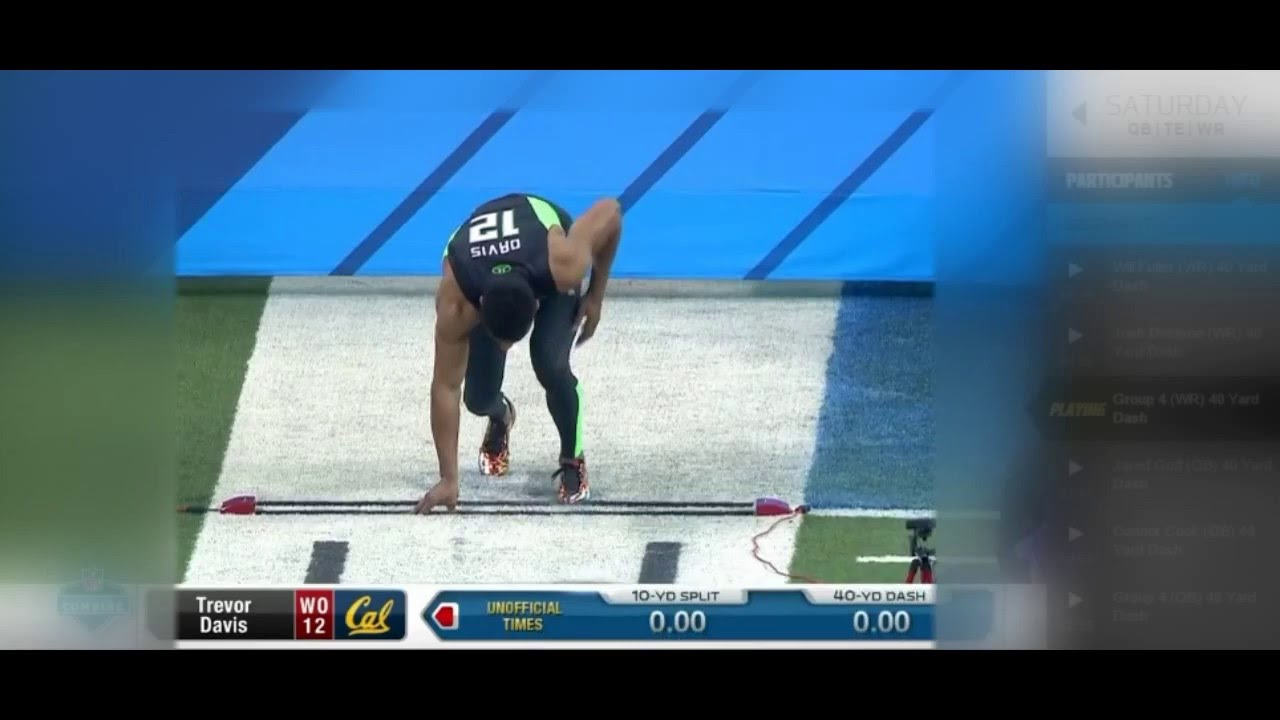 2016 NFL Combine Wide Reciever Trevor Davis
