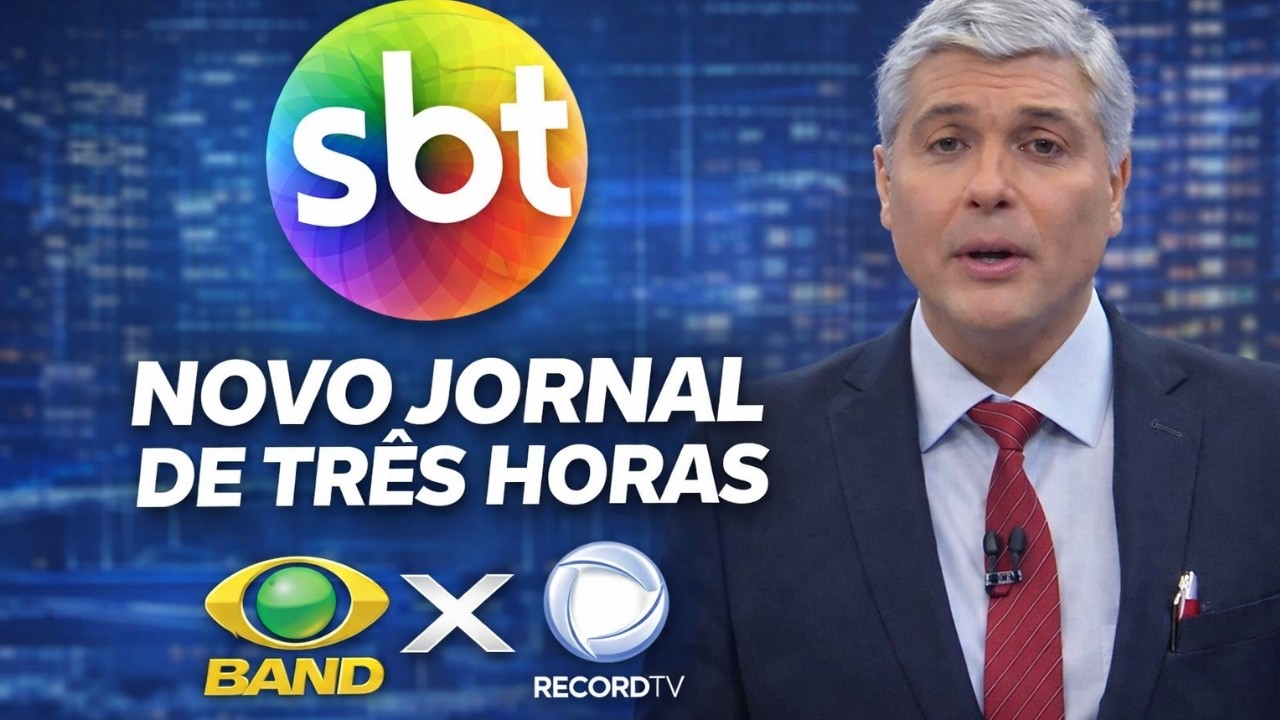 SBT lança jornal de 3 horas para barrar Joel Datena nas tardes