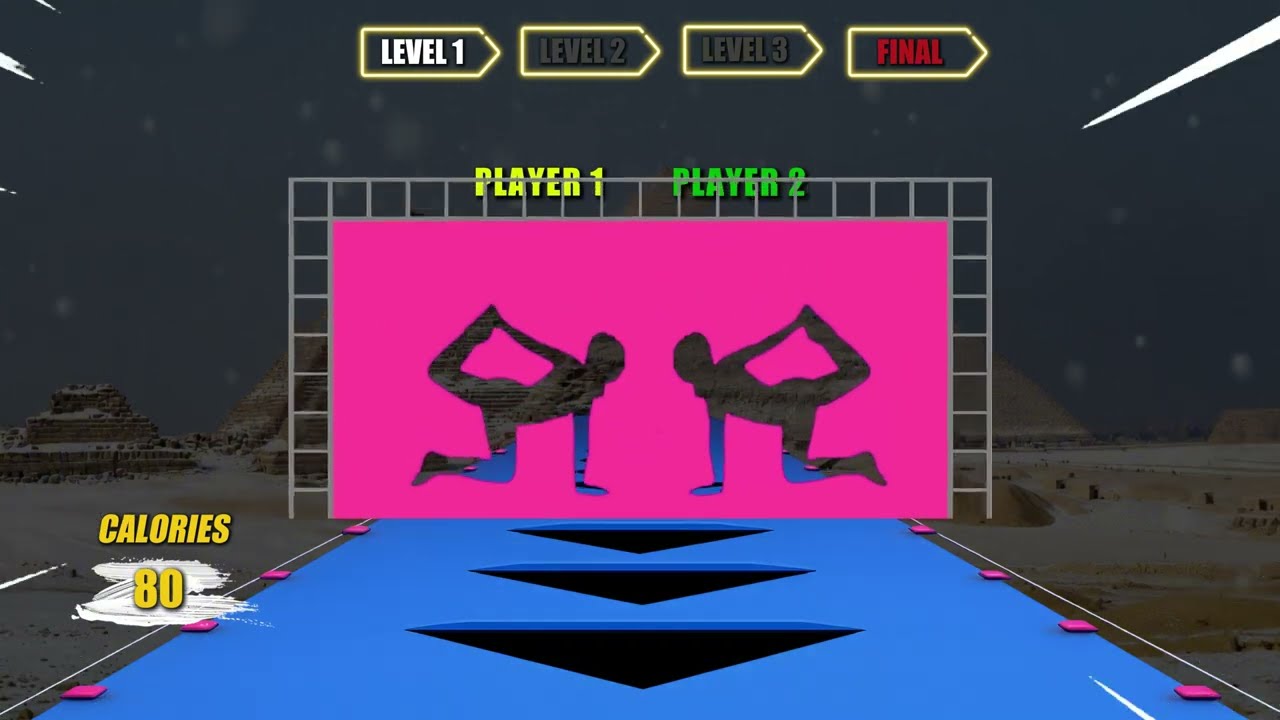 HUMAN TETRIS х 2 Player Co-op👭| &ndash;200 kcal | Immersive Interactive Warm Up #7