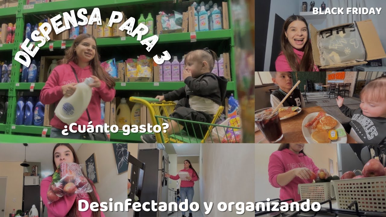 Haciendo mi despensa mensual para 3 | Desayuno fuera de casa con mis hijos | Black Friday de SHEIN