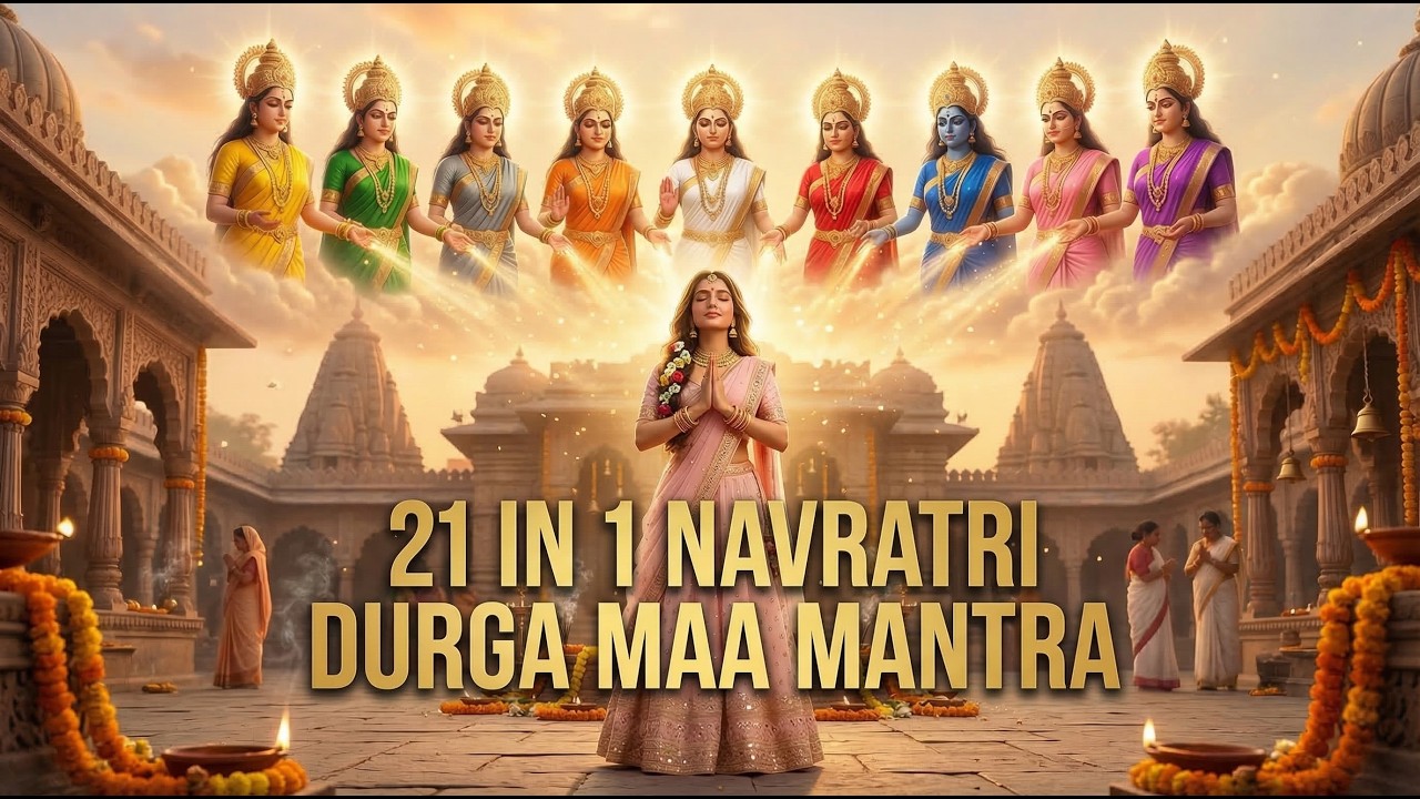 LIVE - 21 Powerful Maa Durga Mantras |Durga Mantra |Navratri Mantra  Protection Peace & Prosperity