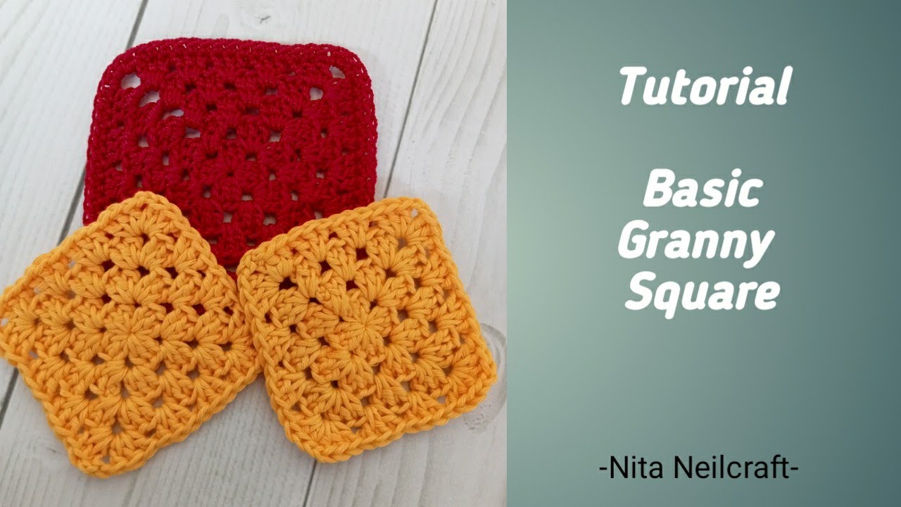 TUTORIAL BASIC GRANNY SQUARE