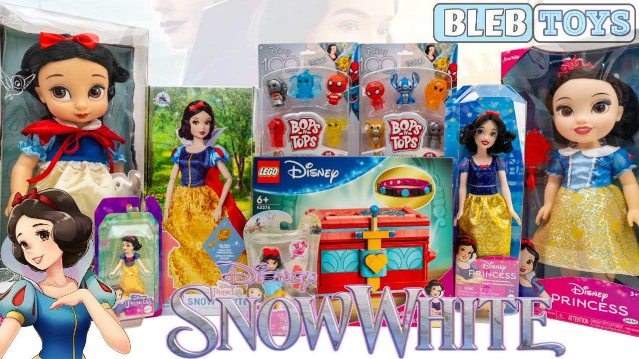 Unboxing Disney Snow White  toy collection ASMR | Lego Jewellery box 43276 | Snow White Dolls