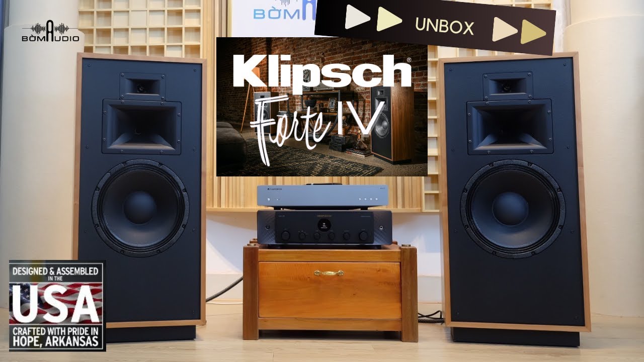 Unbox Hàng Độc KLIPSCH FORTE IV  😍 Sản Xuất Thủ Công Tại Mỹ 😍 Đặc Biệt Là Gía Em Cực Tốt