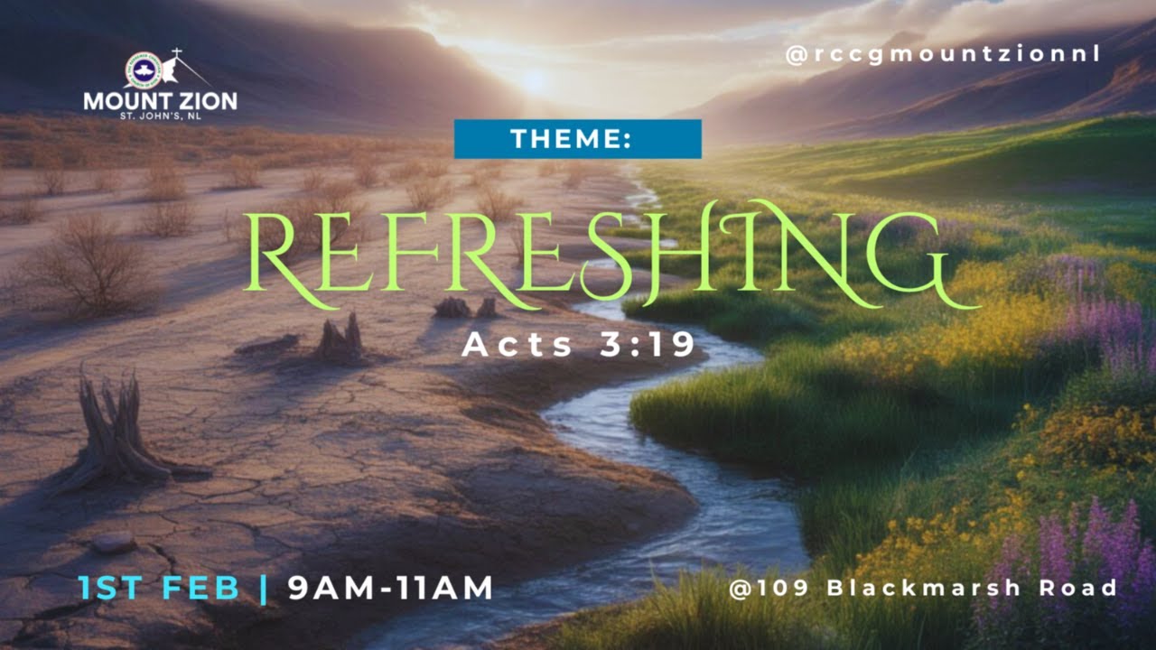 ANNUAL FASTING AND PRAYER || FEBRUARY 1ST 2026 || RCCG MOUNT ZION ST. JOHN'S