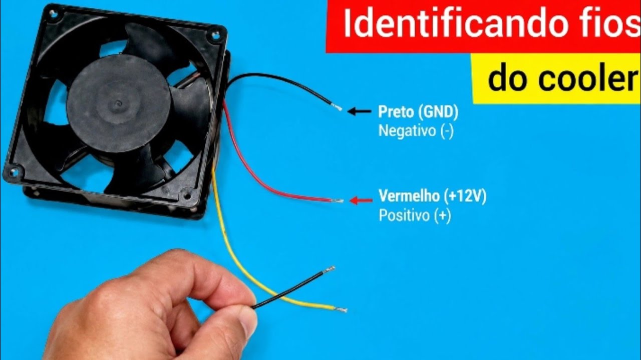 Como identificar os fios de ligação de um Cooler de 4 fios usando multimetro digital