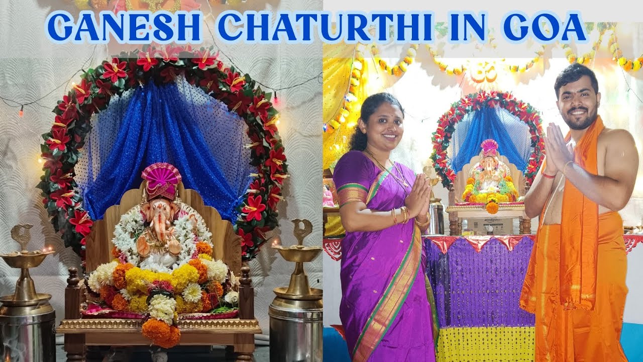 Welcoming Ganpati Bappa| Ganesh chaturthi in Goa|Ganesh decoration at home#goanfamily