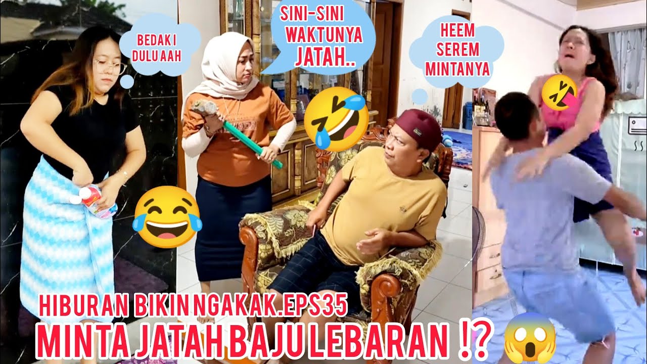 hiburan lucu terbaru bikin ngakak EPS.35‼️gara-gara baju lebaran suami hampir aja ...⁉️😂