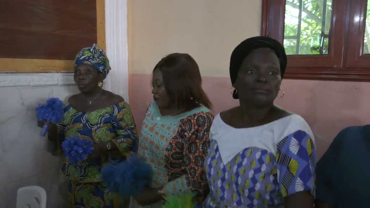 Animation à l'église de Melen de liloba à Libreville au Gabon.