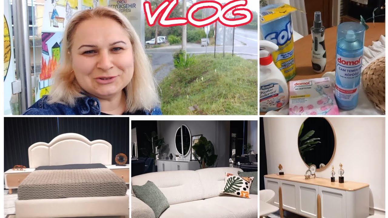 DUGUN ALIŞVERİŞİ 🏠SAMSUNDAYIZ❗️MOBILYA BAKTIK ❗️HANGİSİNİ ALDIK❗️BALKON TAKIMINA BAYILDIM👌ROSSMANN🎉