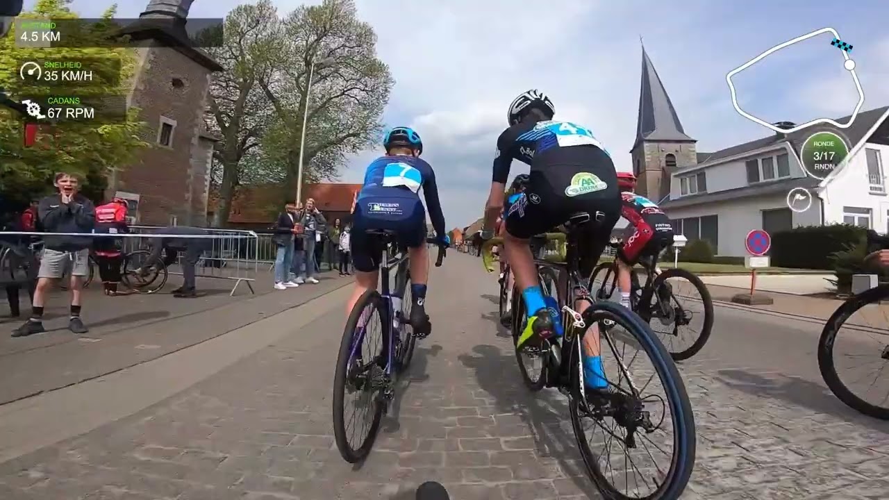 Hard cycling race-koers u14- Hoepertingen aspiranten Abel 1/5