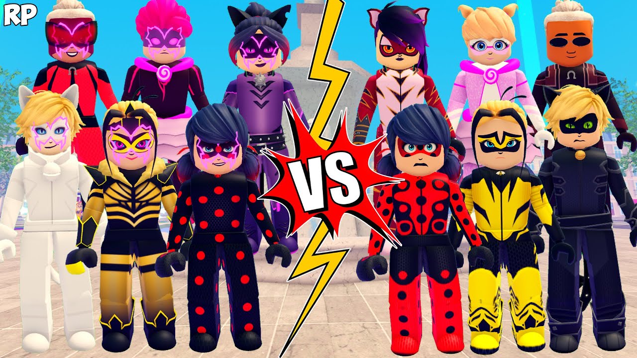 EVIL VS ORIGINAL TRANSFORMATION (COMPARISON) NO MIRACULOUS RP - MIRACULOUS ROBLOX!