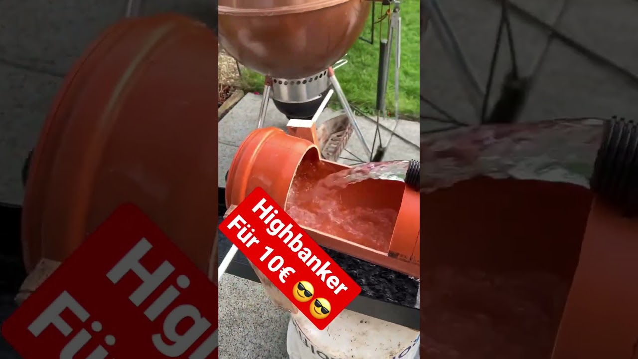 Highbanker  f&uuml;r unter 10&euro; ?!? WOW Goldwaschen in Deutschland  #goldmining #goldprospecting