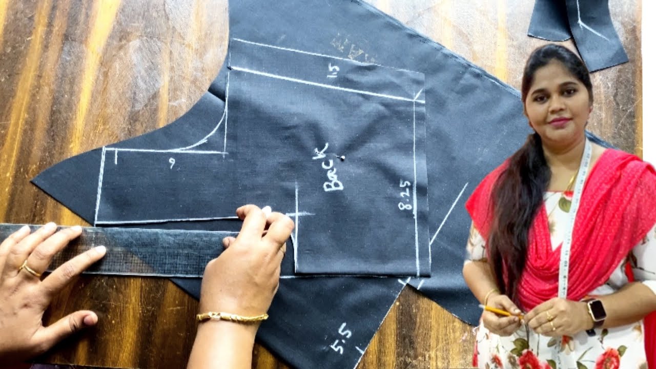 கிராஸ் கட் #cross cut blouse Super Easy cutting For beginners