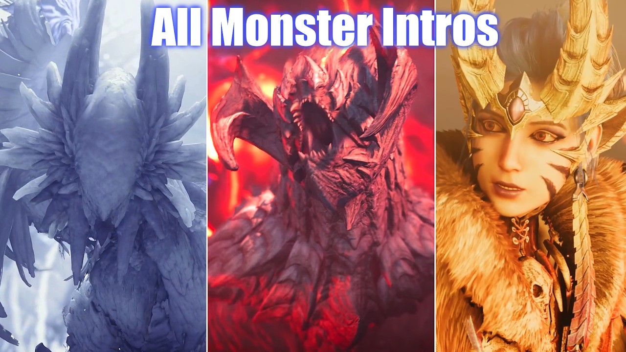 Monster Hunter Wilds - All Monster Intros (PS5 Pro)