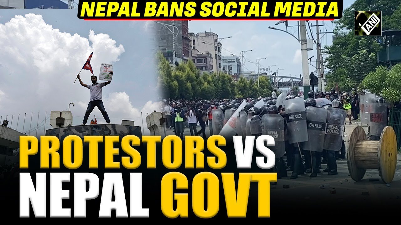 Tear gas, water cannon, Stone pelting! Protesters Vs Nepal Govt after social media banned&nbsp;in&nbsp;country