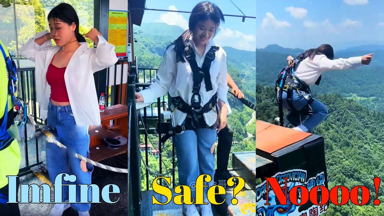 Bungee Jumping With Rope In Beautiful Place:Asmr Bungee Jumping#Bungee#Jumping