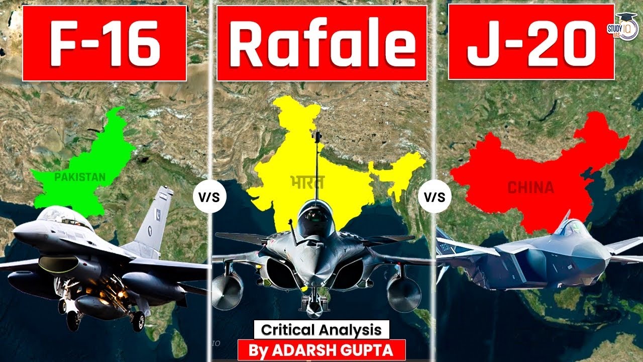 Who will Win? F-16 Vs Rafale Vs J-20 | UPSC Mains