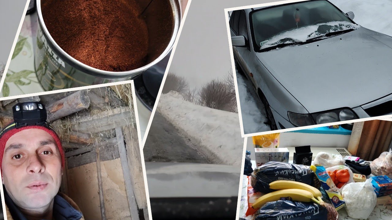 Таня в город, покупки домой. Завтра опять на хозяйстве 