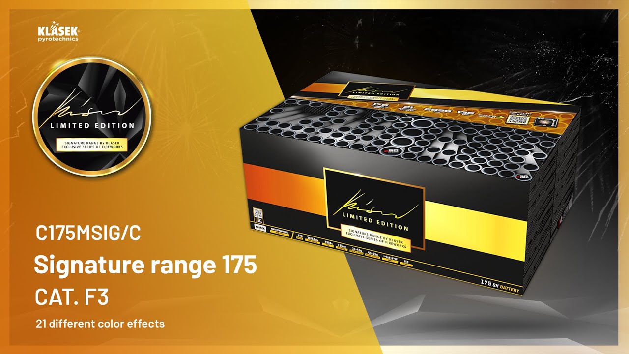 C175MSIG/C Signature range 175ran | Klasek pyrotechnics
