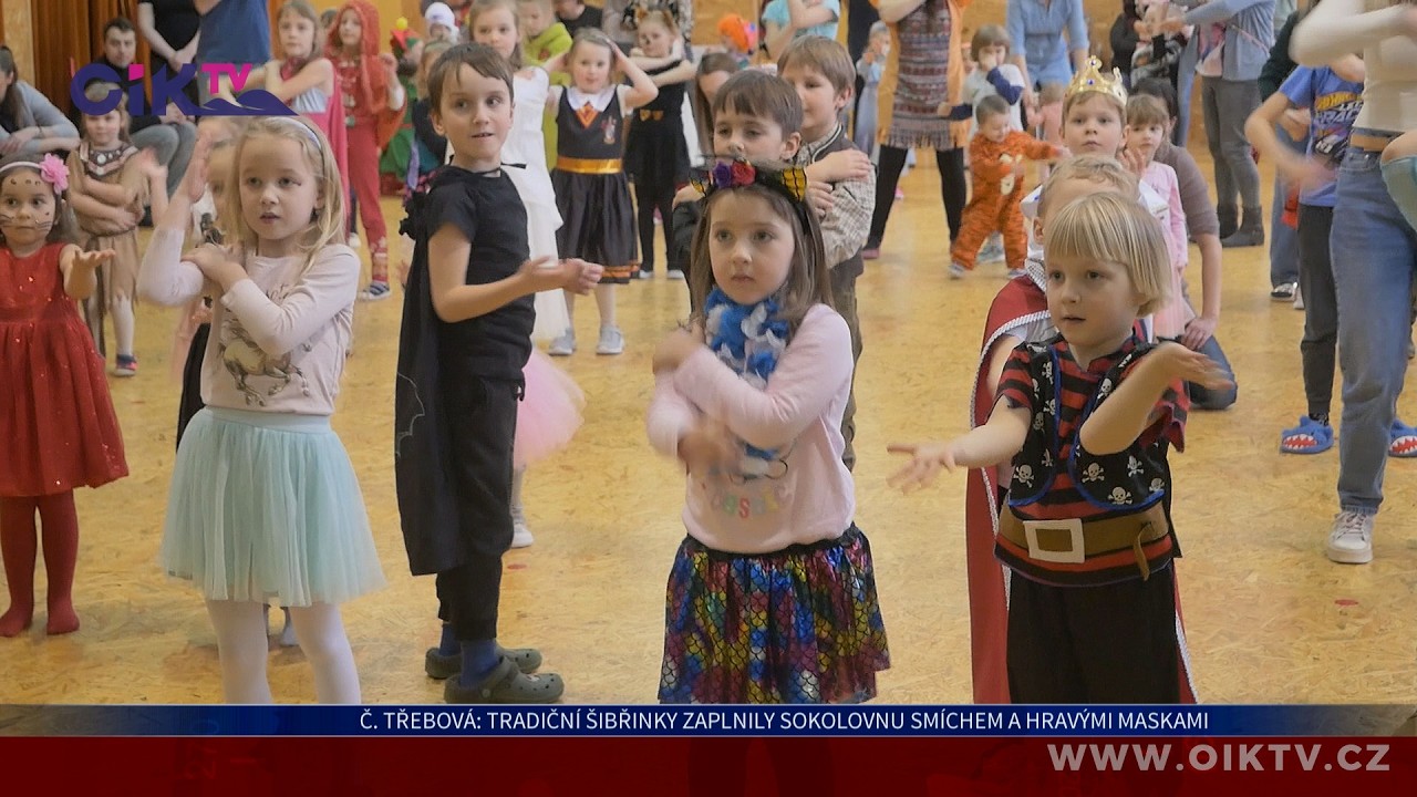 Česká Třebová: Tradiční Šibřinky zaplnily sokolovnu smíchem a hravými maskami