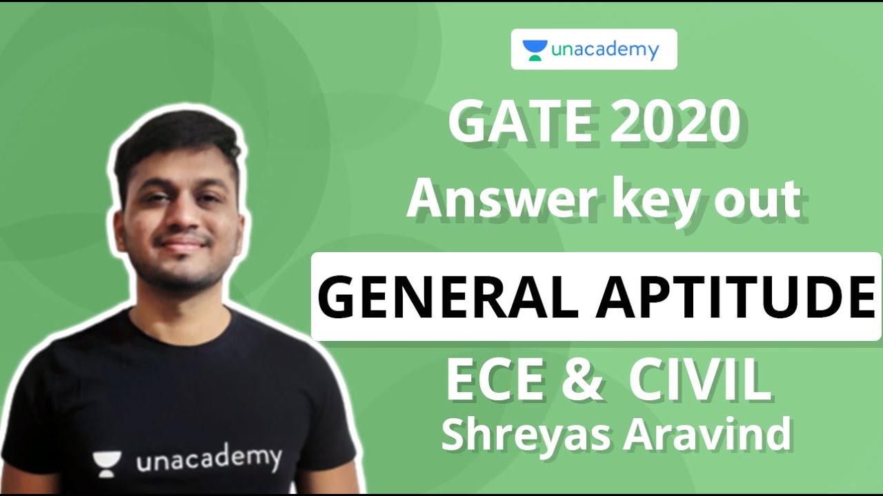 GA Solutions of the ECE and Civil Papers GATE 2020 | General Aptitude | Shreyas A