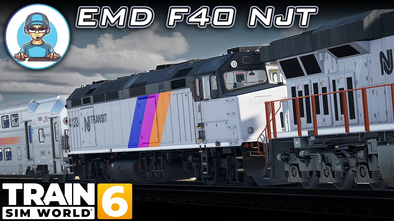 EMD F40ph NJ Transit (Custom Livery) @TrainSimWorld ​@TheNewJerseyTransit