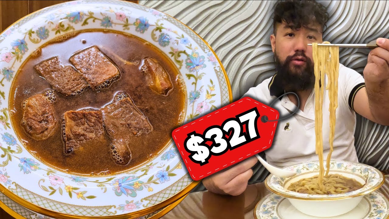 I Ate The World's Most EXPENSIVE Beef Noodle Soup in Taiwan