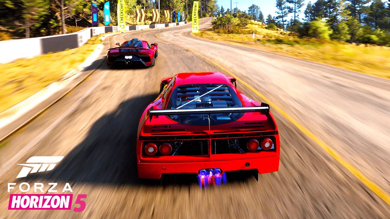 Forza Horizon 5 1989 Ferrari F40 Competizione - Online Race Gameplay (No Commentary)