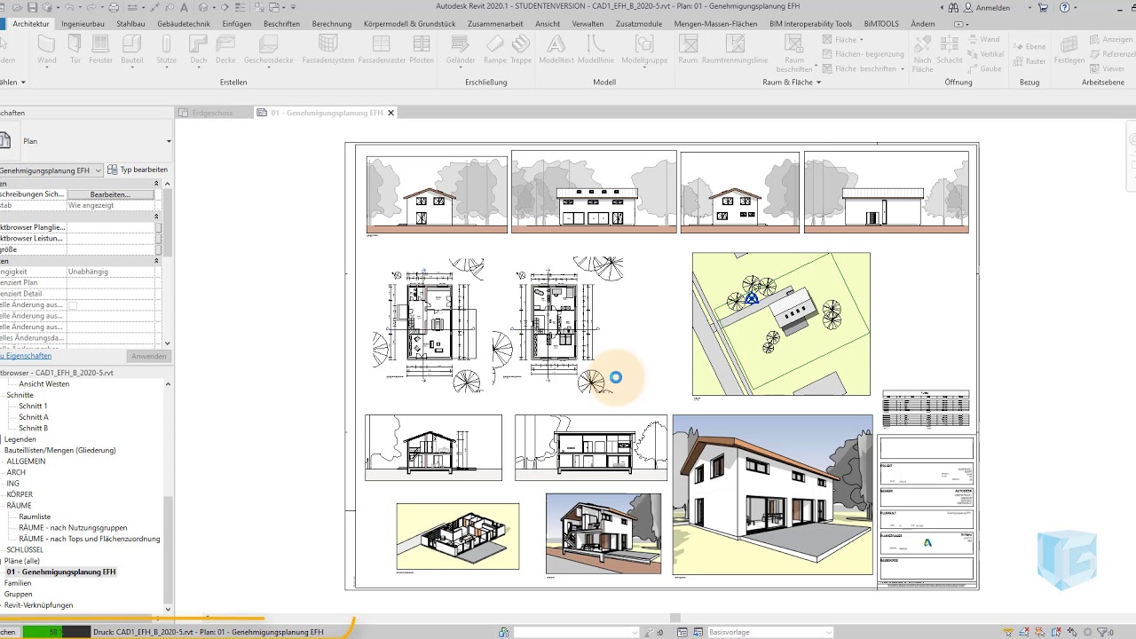 Revit Grundlagen // Planausgabe und PDF Export