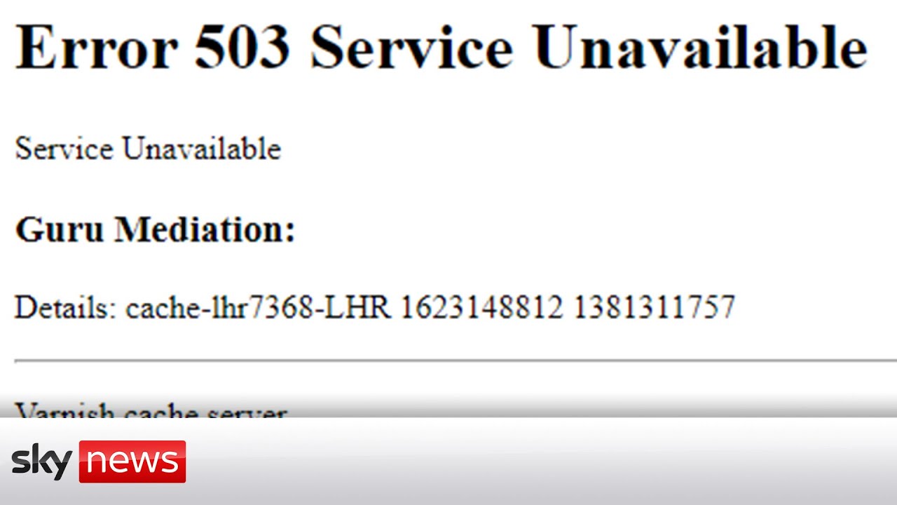 'Worldwide internet issue' reported