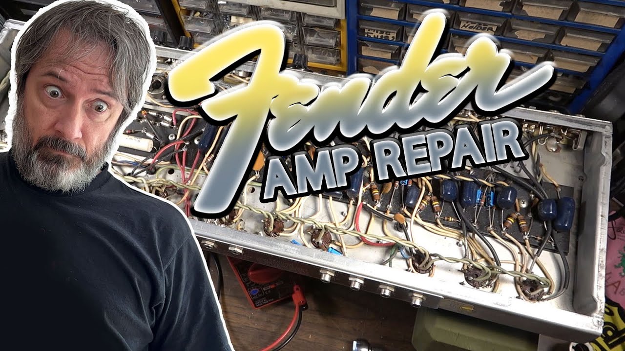 1974 FENDER TWIN REVERB REPAIR - I had to bang a bulging tranny with a rock hard object!
