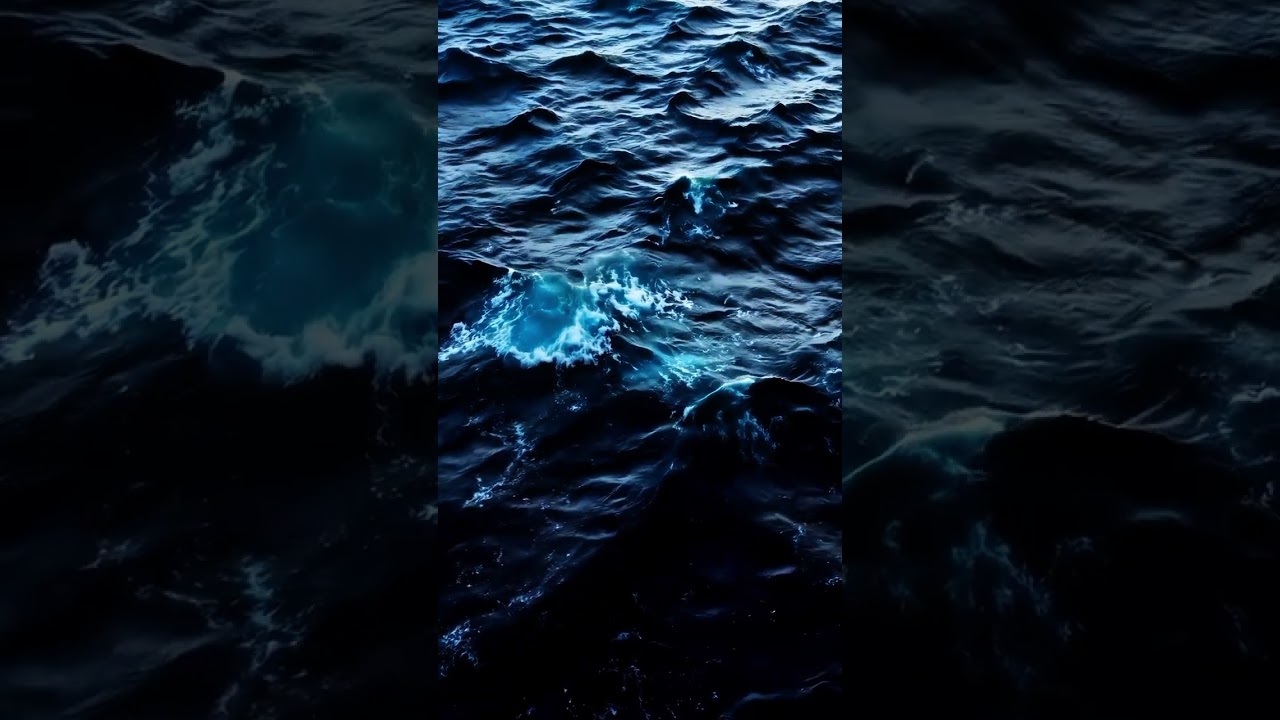 Gentle Ocean Ripples in Deep Blue Tones