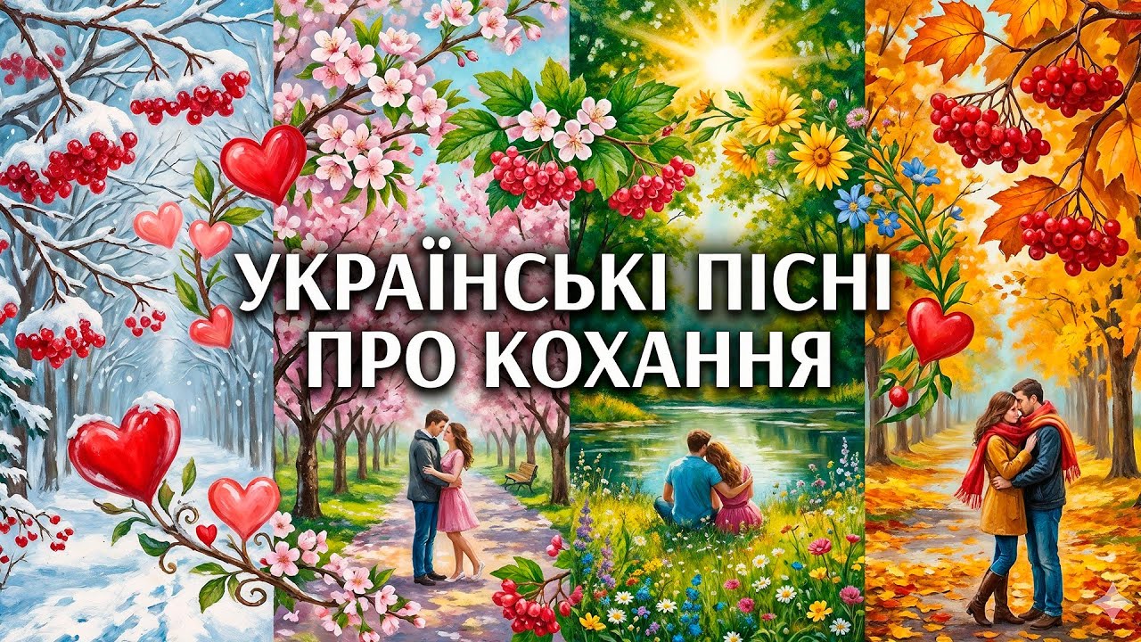 УКРАЇНСЬКІ ПІСНІ ПРО КОХАННЯ - люби, цінуй, божеволій
