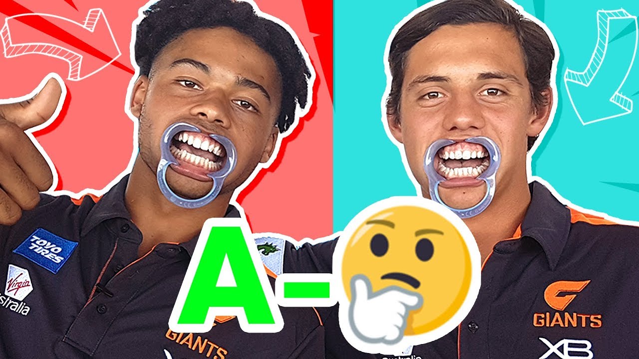 OMG that's a GIANT amount of DROOL!!! w/ GWS GIANTS Connor Idun & Jye Caldwell