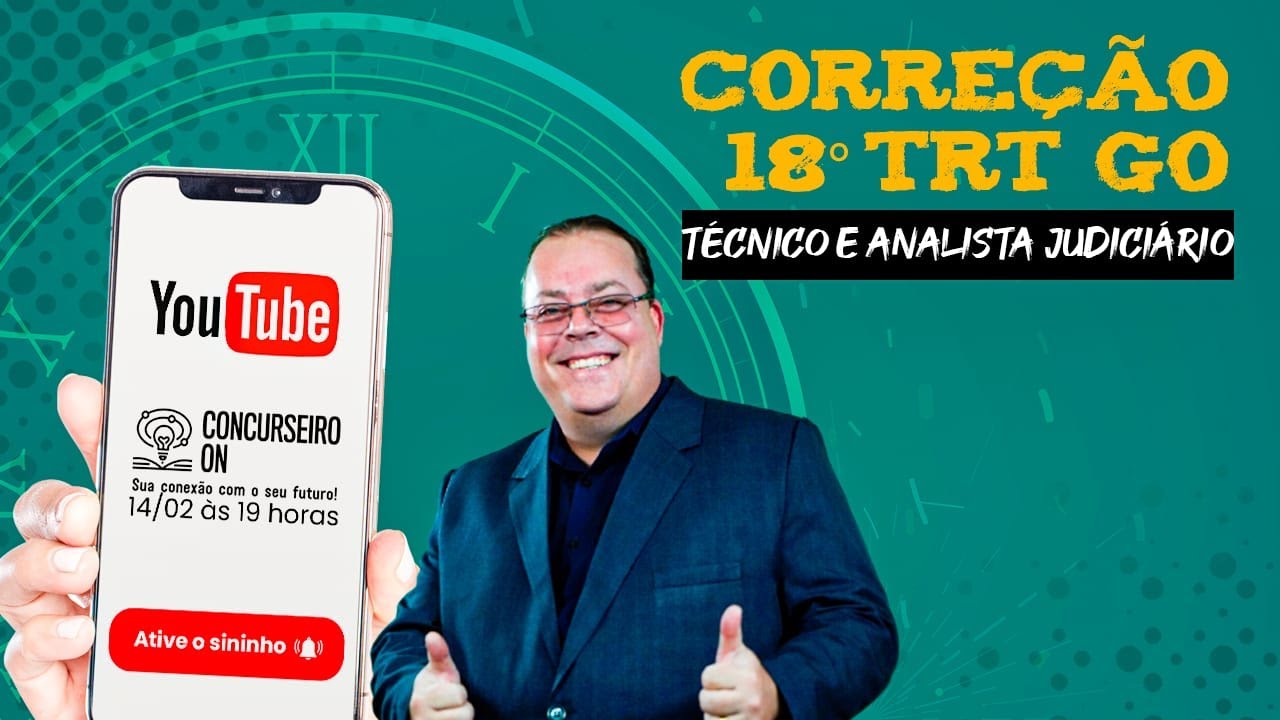 TRT-18 Goiás - Correção da prova de Técnico e Analista Judiciário. Resolvendo questões da FCC.