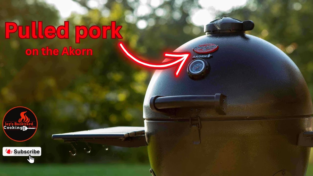 Pulled pork butt on the Akorn