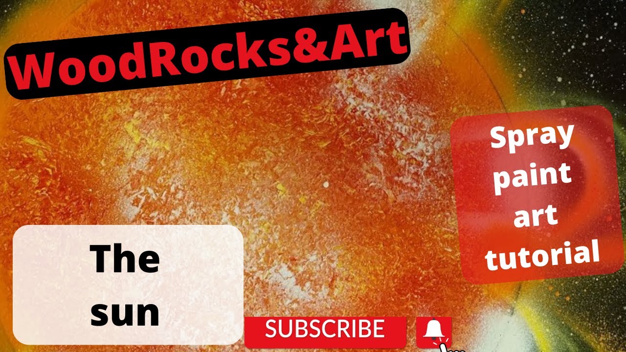 How to spray paint art : The sun tutorial