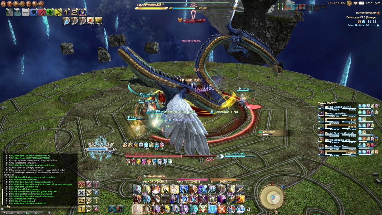 FFXIV - Omega: Deltascape (Savage) - Alte Roite O1S PLD PoV