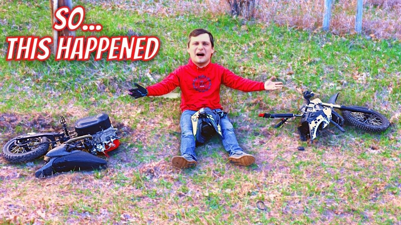 Crazy Trail Ride on My Pit Bike Ends in Chaos!