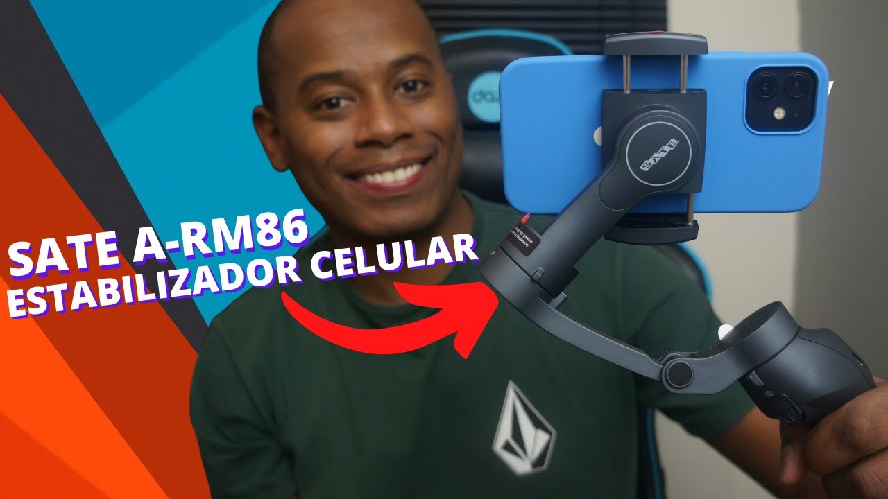 ESTABILIZADOR GIMBAL PARA CELULAR CUSTO BENEFÍCIO - SATE ARM86 | O MARCELO