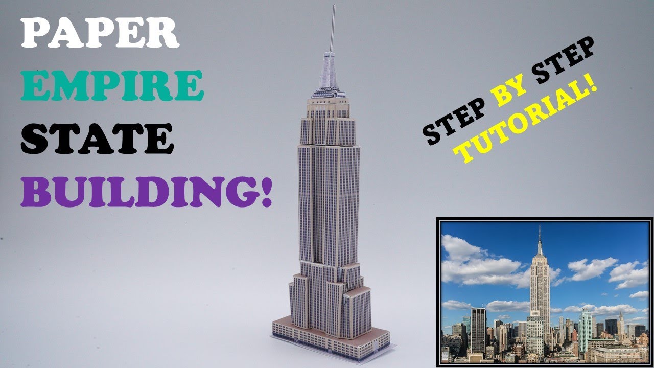 Paper EMPIRE STATE BUILDING from New York! (Tutorial)