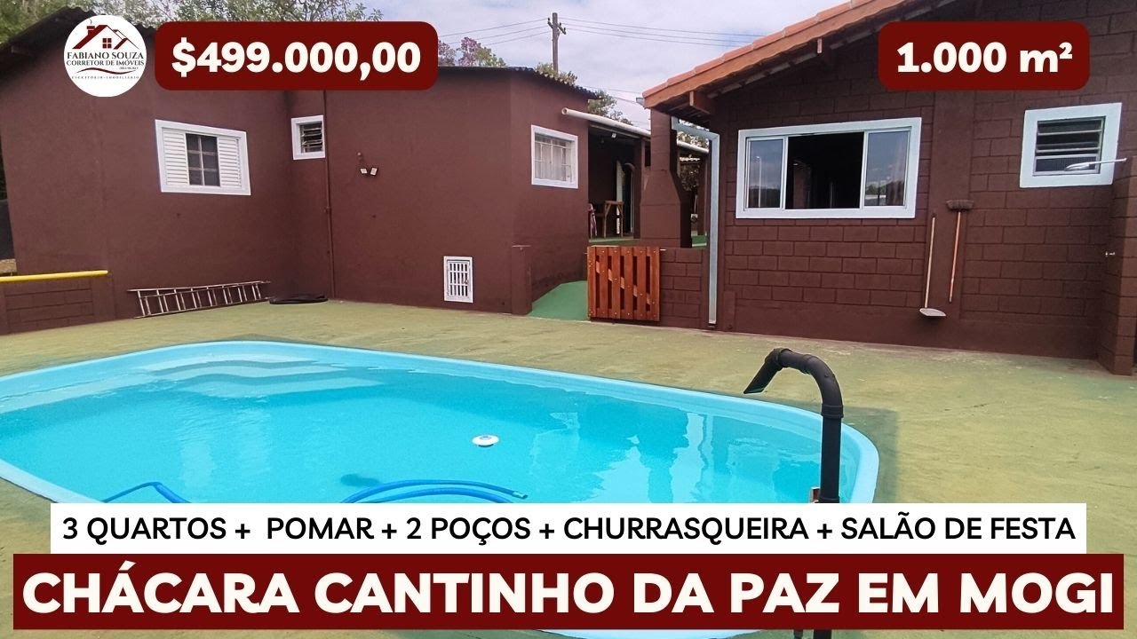 ((VENDIDA)) Chácara a venda - R$499 Mil - Mogi das Cruzes -sp