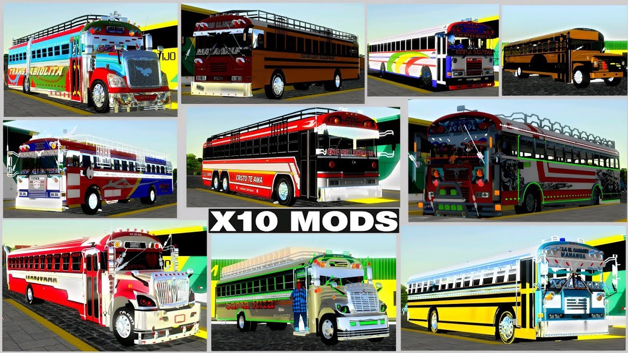 🤯💥SUPER 10 MODS CENTROAMÉRICA (Faltaban X subirse)💯❤️‍🔥🌎 Mods Para Proton Bus Simulator‼️