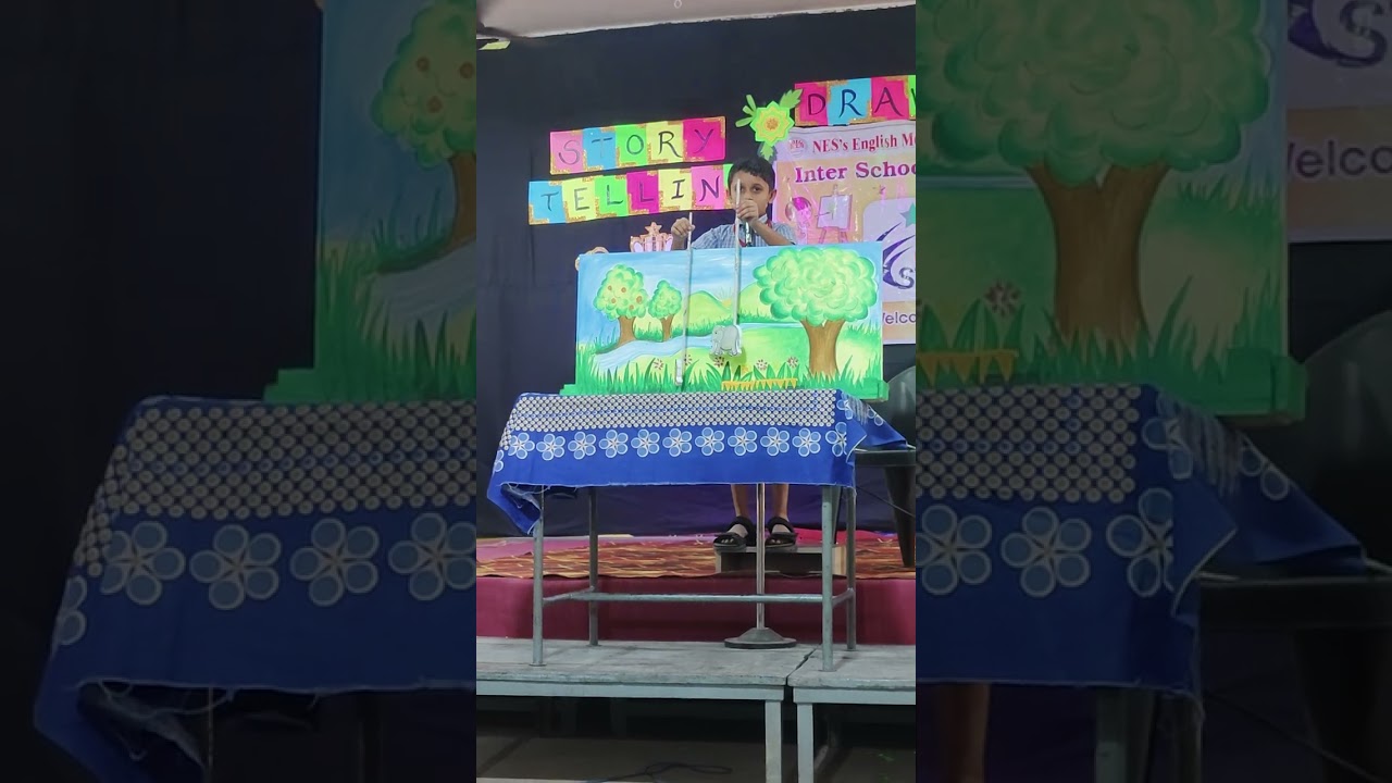 Story telling with puppet | Abhang Patil 4 th std. | Who is better?
