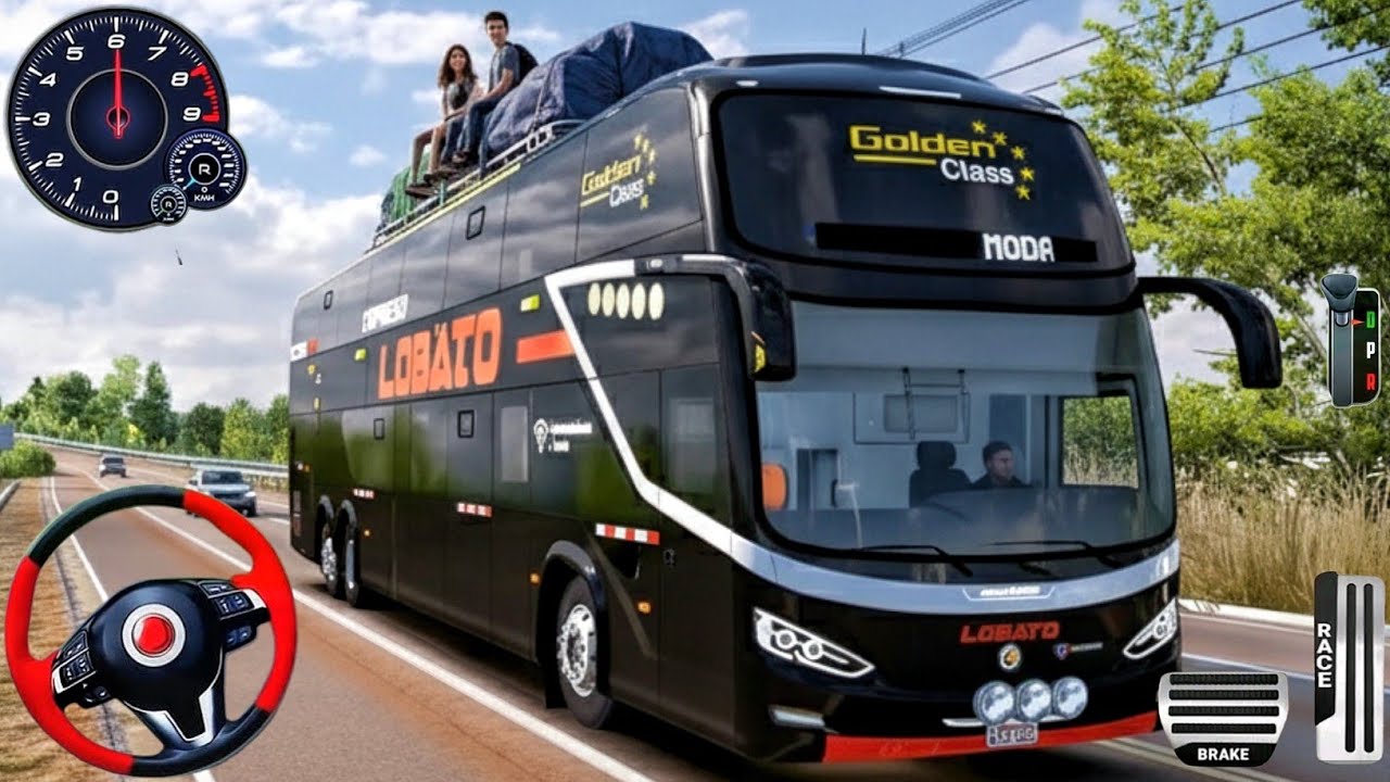 Real Bus Simulator 3D - Coach Bus Crazy Driving 2025 - Bus Game Andriod Gameplay
