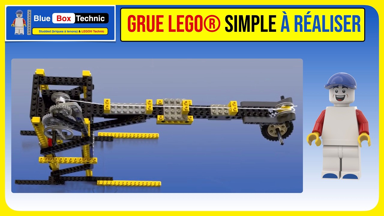 Grue simple et manuelle en LEGO® Technic